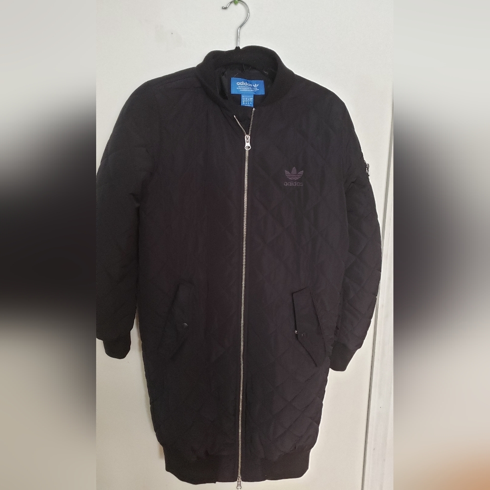 COPY - Adidas long bomber jacket.
